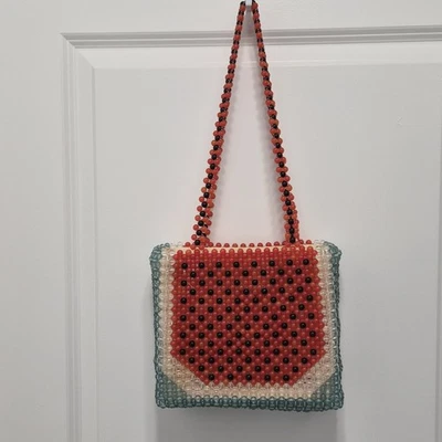 Bolso de Mano Cynthia Rowley Sandía Cuentas Verano LEER Foto 1 de 4