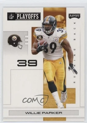 2007 Playoff NFL Playoffs Black /199 Willie Parker #77 - Image 1 of 2