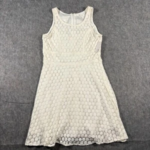 Charming Charlie abito donna taglia media bianco uncinetto pizzo senza maniche casual - Foto 1 di 5