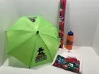 Veggie Tales LOT Noah's Umbrella RARE Pirates Movie Bottle & 2 Shirts Gift Wrap