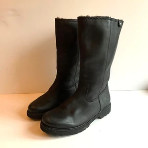 Panama Jack Bambina Igloo Boots EU39 UK 6 sehr guter Zustand schwarz Leder Biker Fell gefüttert - Bild 1 von 10
