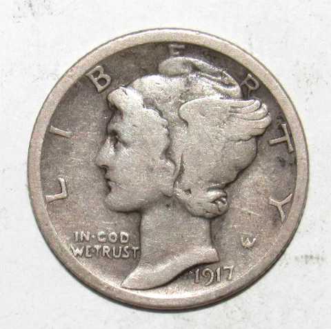 1917 D Mercury Dime (T35) Cover