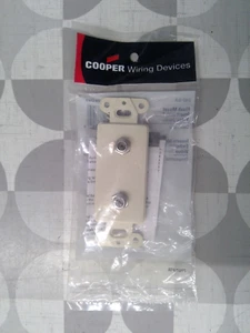 Cooper 2162-2LA 2 Coax F Jack Insert Plate, Light Almond **Free Shipping** - Picture 1 of 2
