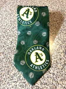 Oakland Athletics A’s Green Neck Tie MLB 1994 Baseball - New - Bild 1 von 7