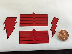 Custom Shazam Decals 003 Red 1/6 Scale Decals Free Shipping! Die Cut! - Picture 1 of 1