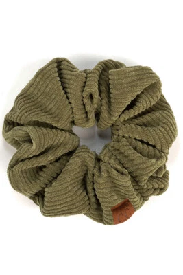 C.C Exclusive Women Teen Soft Stretchy Corduroy Solid Color Scrunchies - Image 1 of 3