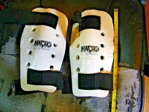 Macho Martial Arts Protection Gear Shin Pads Adjustable Made n USA 11” Long - Picture 1 of 2