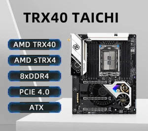 Placa madre ASRock TRX40 Taichi compatible con tercera generación AMD Ryzen Threadripper - Imagen 1 de 6