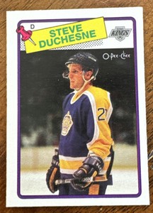 1988-89 O-Pee-Chee OPC Hockey - #182 Steve Duchesne RC - Los Angeles Kings