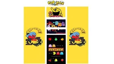 Stickers pac man Universel Pour Borne d'Arcade - Photo 1/2