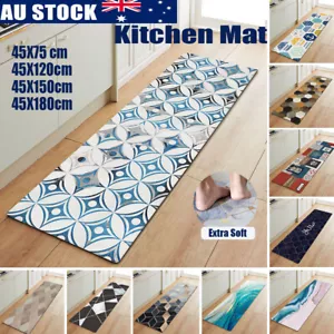 Kitchen Mat Waterproof Anti-Oil Non-Slip Home Door Floor Rug Carpet Easy Clean 2 - Picture 1 of 35