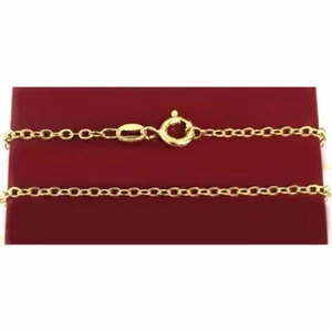 Sterling Silber Kette vergoldet 925 gestempelt 20" Made in Italy - Bild 1 von 1