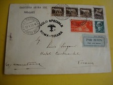 Italia 1930 Crociera Aerea dei Balcani Volo Speciale Roma - Tirana Firma Sorgoni