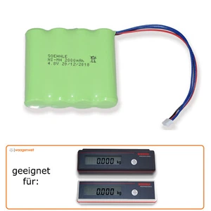 Akku Soehnle Professional 618.010.020 für Waagen mit Anzeigegerät Basic 3700 - Bild 1 von 2