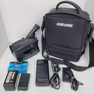1996 General Electric GE VHS-C Camcorder CG506 & Case Charger Power Adapter Tape - Picture 1 of 8