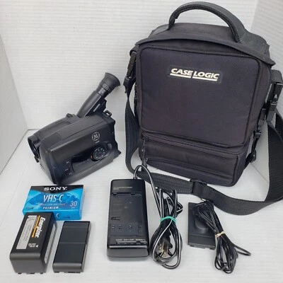 1996 General Electric GE VHS-C Camcorder CG506 & Case Charger Power Adapter Tape - Image 1 of 4