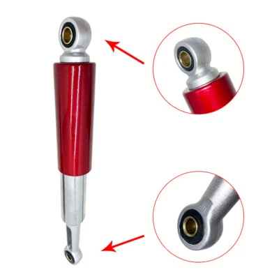 2x Amortiguadores traseros rojos y cromados 13,5" para Honda CL/CT70 XL75 CL/CT/CM/S90 CM91 CT110 Foto 1 de 4