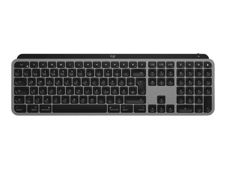 Logitech MX Keys für Mac Bluetooth Tastatur, Deutsch - Space Grau (920-009553)