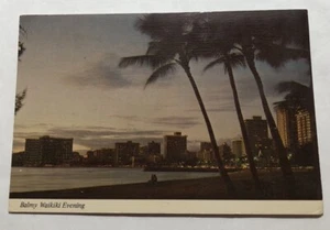 Sun Sets In Balmy Waikiki, Hawaii. Postcard (C3) - Picture 1 of 2