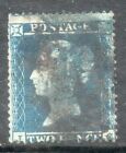 1854 2d Blue SG19  Spec F1 (2) Plate 4 Perf 16 SC  Fine Used JC dot in C
