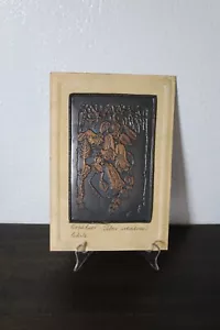 Copper Art Copihues Flower Chile National Flower Signed Hand Crafted - Picture 1 of 5