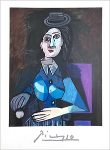 Pablo Picasso FEMME AU PETIT CHAPEAU ROND Portrait of Dora Maar, Lithograph  - Picture 1 of 4