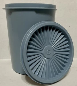 Vintage 70er Tupperware Country blau Ersatzkanister verschachtelt Aufbewahrung 811-13 - Bild 1 von 3