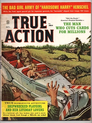 True Action Vol. 5 #5 October 1960 Official Magazine Corp. Mens Adventure Pulp - Image 1 of 2