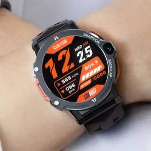 4G WIFI Smart Watch 4GB+64GB Touchscreen Men Phone Call Dual Camera Bluetooth - Picture 1 of 12