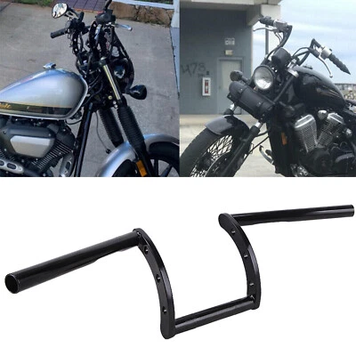 1" Drag Z Bars Handlebars For Honda Rebel 250 450 VTX1300C/R/S/T VTX1800 Yamaha - Image 1 of 4