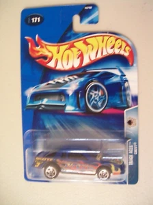Hot Wheels 1:64 scale Chevy Monte Carlo Aerocoupe, from 2003, Blue, Track Aces - Picture 1 of 3