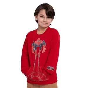 Spiderman Boys Crewneck Sweatshirt Size XL 14/16 - Picture 1 of 6