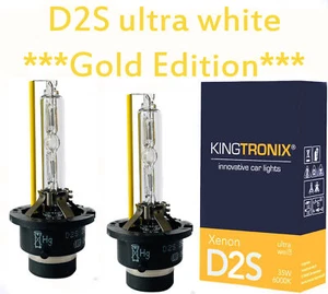 D2S XENON Brenner GOLD 6000K für BMW 3er E46 E90 E91 E92 E93 F30 Limo Touring - Bild 1 von 1