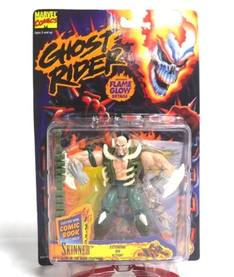 Figura de acción Ghost Rider SKINNER 1995 SIN USAR, EN CAJA MARVEL Toy Biz  Foto 1 de 2