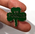 The Pogues Shane MacGowan Pogue Mahone Celtic punk Shamrock Enamel or Brooch Pin