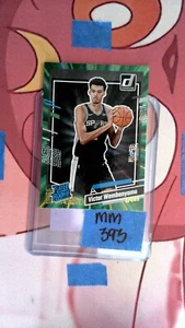 VICTOR WEMBANYAMA 2023-24 DONRUSS #220 RATED ROOKIE LASER VERDE - Foto 1 di 2