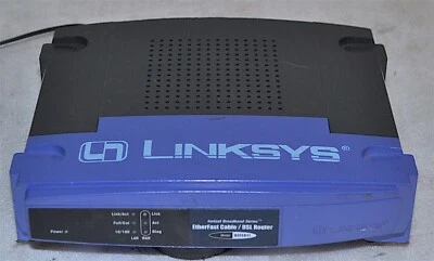 LINKSYS MODEL BEFSR11 BROADBAND CABLE/DSL ROUTER & POWER GOOD SCHOOL SURPLUS - Image 1 of 2