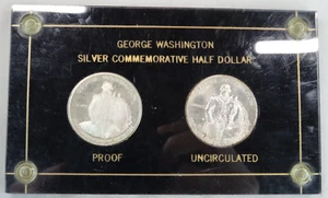1982-S George Washington Silver Half Dollar Proof Unc US Mint 2 Coin Set Capital - Picture 1 of 4