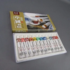 Traditional Chinese Painting Set of 12 Colors MBGI-WAP No. HC1212 - Picture 1 of 5