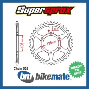 Sprocket Rear Steel 525-50T  for TRIUMPH 800 Tiger XC ABS 2011 2012 2013 2014 - Picture 1 of 1