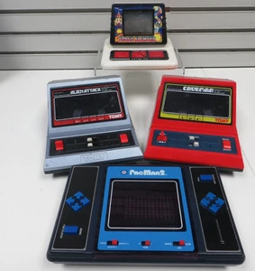 LOTE DE 4 CONSOLAS DE VIDEOJUEGOS DE MESA PORTÁTILES VINTAGE TOMY-ENTEX-HI TECH - Imagen 1 de 21