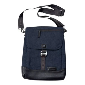 Brenthaven Messenger Bag Blue Brown Collins Vertical A3 - Picture 1 of 6
