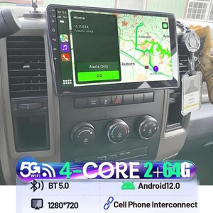 For 2009 2010 2011 2012 Dodge RAM 1500 2500 3500 10.1 Carplay Radio GPS Navi - Picture 1 of 20