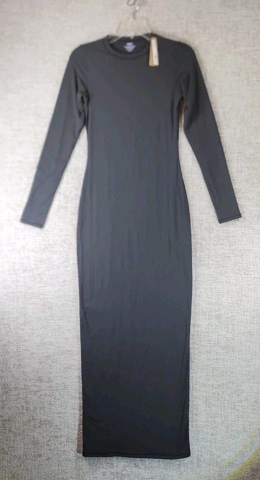 Skims Fits Everybody Crew Neck Long Sleeve Dress