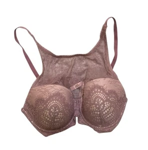 Victoria's Secret Bra 36D Purple Dream Angels Lace Lined Demi Underwired - Picture 1 of 4