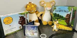 The Gruffalo Bundle, 6 Items: 2x Large And 1 Small Plushes, CD, Board Game, Book - Picture 1 of 20