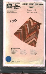 1203 Vintage Schnittmuster Misses Craft Dekor Damen Streifen Stepp Rock SCHNITT - Bild 1 von 1