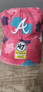 ATLANTA BRAVES Girls Youth Adjustable Cap Hat Free Shipping - Picture 1 of 4