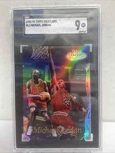 1998-99 Topps Gold Label Michael Jordan #GL1 Bulls HOF SGC 9 MT - Foto 1 di 7