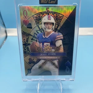 Josh Allen 2024 Wild Card 5 Karten Draw Stacked Deck 1/1 Queen Of Hearts Gold - Bild 1 von 4